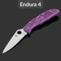 Складной нож Spyderco Endura 4 C10FPPR, сталь VG-10, рукоять Purple FRN