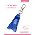 Сувенир брелок ласта для плавания INDIGO для девочек и мальчиков, 6см, Синий