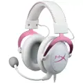 Наушники HyperX Cloud II, игровые, проводные, Розовый и белый