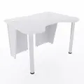 Игровой компьютерный стол Старк с полкой для монитора, 140x90x75 см, белый