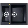Врезная кухонная мойка 60х60см, Zigmund & Shtain RECHTECK 600.2, темная скала