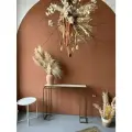 Консоль-столик LUCHI MARBLE BRONZE, керамогранит, металл, 75см