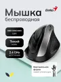 Мышь беспроводная вертикальная оптическая Genius Ergo 8250S (31030031401), серый