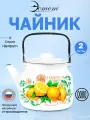 Чайник Цитрус эмалированная сталь для всех видов плит 2.0 л