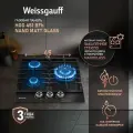 Варочная панель Weissgauff HGG 451 BFh Nano Matt Glass wok-конфорка, Рукоятки Hi-Tech