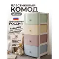 Комод для VIOLET вещей пластиковый детский 4 секции «Junior»