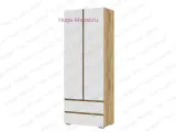 Шкаф 2-х створчатый Хелен ШК 01 белый+крафт Huge Mebel Шкафы распашные. Ширина 460 высота 2100