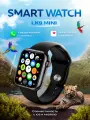 Умные часы LK9 Mini 38мм для женщин и детей, 2 ремешка, Bluetooth Звонки, Android, iOS, Черные