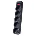Фильтр сетевой Perfeo PowerX 5 розеток черный, 1,8 м
