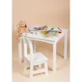 Forest Набор детской мебели (стол и стул) Albin, детский комплект стол + стул, для дошкольников, цвет белый