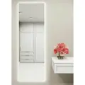 Зеркало с подсветкой в алюминиевой раме настенное ONE MIRROR 200х60см. Свет: Холодный белый 6000К. Белое
