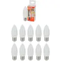 Лампа свеча светодиодная OSRAM LED Star 9Вт 2700К E27 (10 шт)