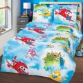 Лайт Постель комплект постельного белья Воздушный патруль, простыня на резинке для кровати-машины UNO Ауди 4