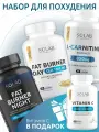 SOLAB Набор жиросжигателей Fat Burner Day дневной на основе CLA и Fat Burner Night ночной + подарок