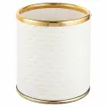 Стакан настольный Geralis M-PWG-M PUNTO белое, кант золото