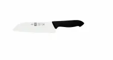 Нож японский Santoku 180/300 мм. черный HoReCa Icel