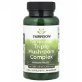 Swanson Triple Mushroom Complex Full Spectrum, Тройной грибной комплекс полного спектра 60 капсул