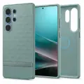 Чехол Spigen на Samsung Galaxy S25 Ultra (ACS09053) Parallax MagSafe / Спиген для Галакси С25 Ультра накладка с MagSafe, противоударный, с защитой камеры, зеленый