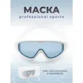 Маска для плавания в бассейне BE FINE AF 6500 белая оправа голубая линза