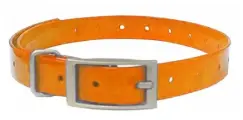 Сменный ошейник короткий 19 мм (3/4-дюйма) для Garmin T5 mini, TT15 mini, Barklimiter, Delta, PRO (Оранжевый)