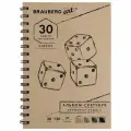 Альбом для рисования А5, 30л Brauberg (150 г/кв. м) кремовая бумага, спираль (128948), 30шт.