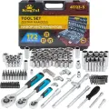 KingTul Набор инструментов 172 предмета 1/2, 3/8, 1/4, 6 граней KT-41723-5(64767)