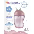 Детский поильник с трубочкой 260 мл 12 мес+
