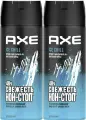 Дезодорант-спрей AXE, мужской, ICE CHILL Мандарин и Морозная мята, 48 часов защиты 150 мл, 2 шт.