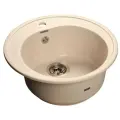 Врезная кухонная мойка 50.8 см, GranFest Rondo GF-R510, белый