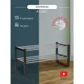 Обувница Мебелик Атлас в прихожую, 2 полки, открытая, модульная, цвет венге
