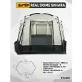 Шатер туристический Talberg REAL DOME SAHARA, шестигранный, с москитной сеткой, серый