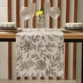 Дорожка на стол Этель Black flowers 40х149см, 100% хл, саржа 190 г/м2