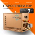 Парогенератор для бани, сауны, хамама, Лёгкий пар АТ 9 кВт, до 24 мЗ, 220 В/380 В, с функцией автоматического слива