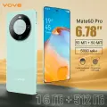 Новый смартфон Mate60 Pro, высокая конфигурация, русская версия, 6.78, Android 14, 5G, 16/256 ГБ, зеленый