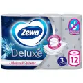 Туалетная бумага Zewa Deluxe белая, 3 слоя, 12 рулонов
