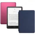 Электронная книга Amazon Kindle PaperWhite 12 2024 32Gb SE Metallic Raspberry с обложкой ReaderONE PaperWhite 2024 Blue