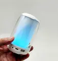 Колонка портативная с Bluetooth 5.0 с RGB подсветкой , радиоприемником , зарядкой TYPE-C , картой памятью CD и объемным звучанием FOA-ZIDLI-D1-WH