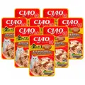 Корм влажный Inaba Ciao Kinnodashi для взрослых кошек, тунец Магуро, тунец Кацуо и палтус, 60 гр х 8 шт