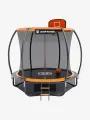 Батут Jump Power Pro Inside Basket, с баскетбольным кольцом, с сеткой, 244 см, оранжевый