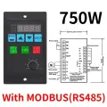 Преобразователь частоты Электрический инвертор 1500 Вт RS485 Добавить драйвер двигателя 0,75 кВт MCU Однофазный вход 220 В 3-фазный выход 0,4 кВт 1,5 кВт, 750W
