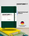 Блокнот Leuchtturm1917 Natural Colors A5 (14.5x21см) 125л без линовки твердая обложка, цвет: Зеленый лес