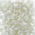 Бисер TOHO Bugle, №3, 3 мм, 5 штх5 г, №0122, молочный перламутр