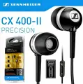 Проводные наушники Sennheiser CX400 II вход 3.5 мм с глубокими басами и микрофоном, чёрный