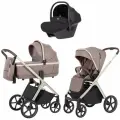 Коляска Carrello Vector, 3 в 1, бежевая, универсальная, с автокреслом