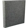 Фотоальбом «Однотонная ткань», серый, 60 магнитных страниц 31х32 см, кейс