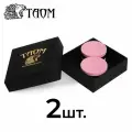 Мел для бильярда Taom Pyro Chalk Pink Limited Edition в коробке, 2 шт.