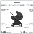 Коляска 2 в 1 Inglesina Electa с подставкой под люльку Stand Up, Upper Black