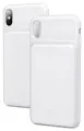 Чехол c АКБ для iPhone XS Max, Baseus Liquid Silica Gel Smart Power 4200mAh, Белый