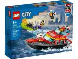 Конструктор Lego City 60373 Пожарная спасательная лодка, 144 деталей