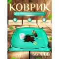Коврик непромокаемый для пересадки растений, ПВХ, 66х66см, цвет зеленый